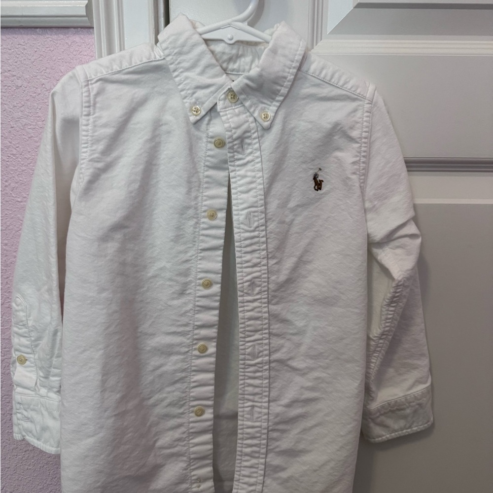Ralph Lauren Cream Collared Shirt